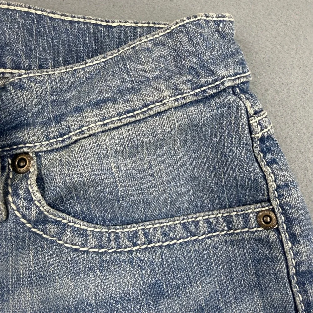 Cody James Jeans Mens 30x30 Blue Western Straight Leg Heavy Stitch Denim
